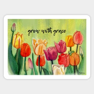 Grow With Grace Sticker